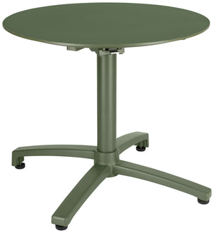 Outdoor-Aluminium-Loungetisch Taipa rund; 60x50 cm (ØxW); Platte oliwka