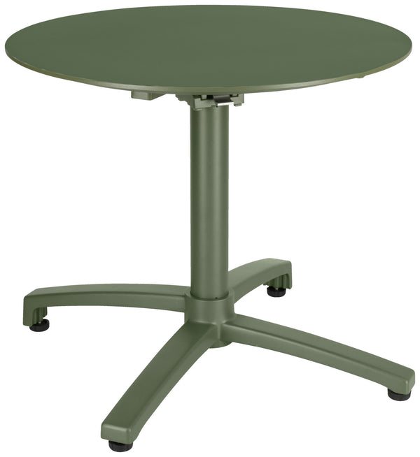 Outdoor-Aluminium-Loungetisch Taipa rund; 60x50 cm (ØxW); Platte oliwka