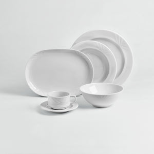 talerz płaski Kiara; 27 cm (Ø); biały; okrągły; 6 sztuka / opakowanie
