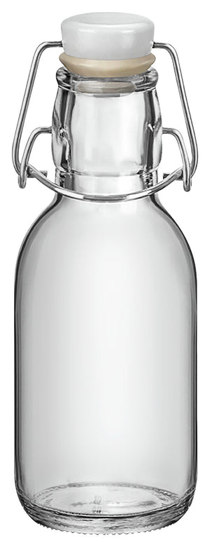butelka z zamknięciem pałąkowym Emilia; 292ml, 6.4x16 cm (ØxW); transparentny; okrągły; 12 sztuka / opakowanie