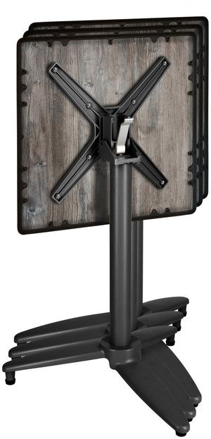 Tischgestell Foldex; 58x58x72 cm (SxDxW); czarny