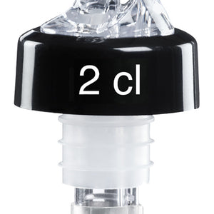 dozownik 2 cl; 10 cm (D); czarny; 2 sztuka / opakowanie