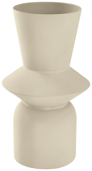 Vase Ariele; 11.5x22.5 cm (ØxW); beżowy