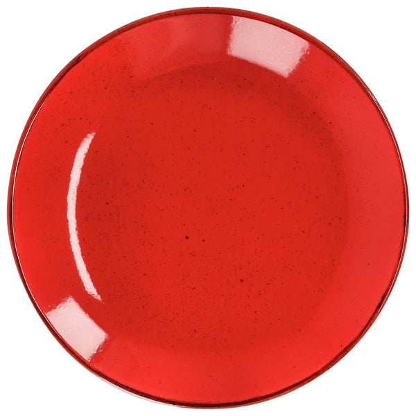 talerz płaski Sidina; 20 cm (Ø); czerwony; okrągły; 6 sztuka / opakowanie