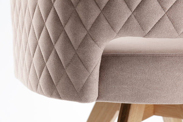 Stuhl Rombo Samt; 46x47x85 cm (SxGxW); siedzisko szary