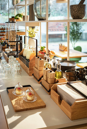 deska do serwowania Esino; 31x21x1.5 cm (DxSxW); brązowy/czarny; prostokątny