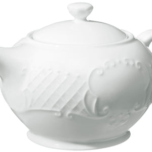 dzbanek do herbaty Menuett z pokrywką; 460ml, 8x10 cm (ØxW); biały; okrągły; 2 sztuka / opakowanie