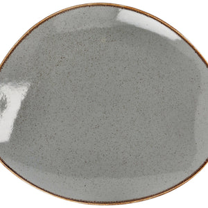 talerz płaski Sidina organiczny; 32x26.5 cm (DxS); szary; organiczny; 6 sztuka / opakowanie