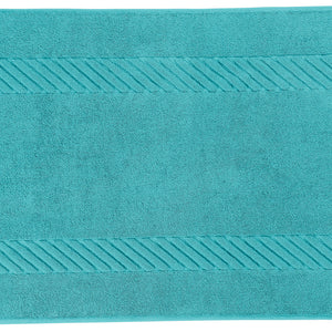 mata łazienkowa Valencia gładka; 50x90 cm (SxD); niebieski petrol