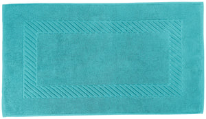 mata łazienkowa Valencia gładka; 50x90 cm (SxD); niebieski petrol
