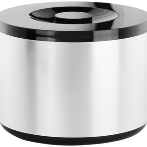wiaderko na lód Ottawa; 10000ml, 29.2x21.7 cm (ØxW); srebro/czarny/biały