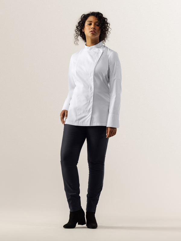Damenkochjacke Arlette; Kleidergröße 3XS; biały