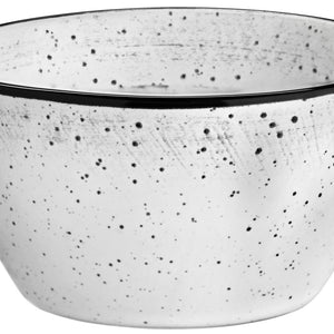 miseczka Fungio okrągła; 220ml, 10x5 cm (ØxW); biały/czarny; okrągły; 6 sztuka / opakowanie