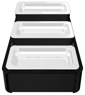 Joghurt-/Aufstrich-Treppenmodul Buffet WMF Quadro; czarny