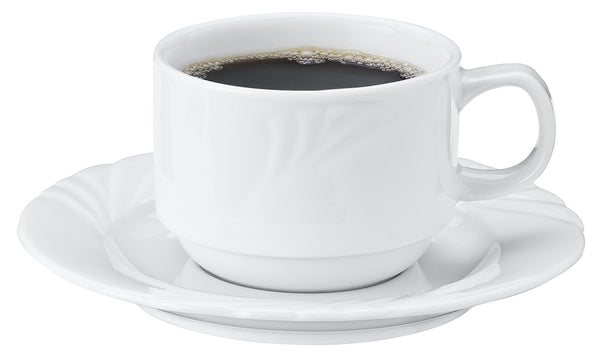 spodek do filiżanki do kawy Swing; 14.5 cm (Ø); biały; okrągły; 6 sztuka / opakowanie