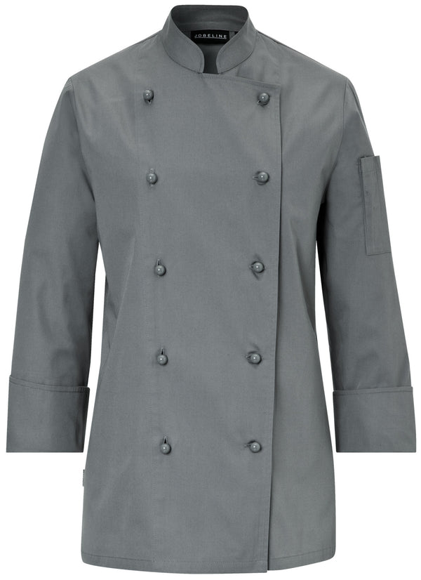 bluza kucharska damska Milan długi rękaw; Kleidergröße 56; szary