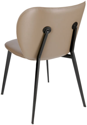 Stuhl Lomi Kunstleder; 47x52x77 cm (SxGxW); siedzisko mokka