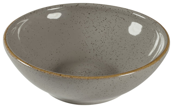 Bowl Stonecast Peppercorn oval; 260ml, 13 cm (Ø); szary/brązowy; okrągły; 12 sztuka / opakowanie