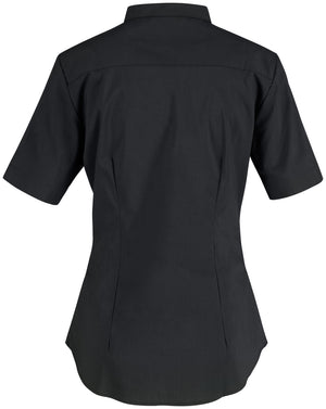 Bluse Kurzarm Lani Regular Fit; Kleidergröße 48; czarny