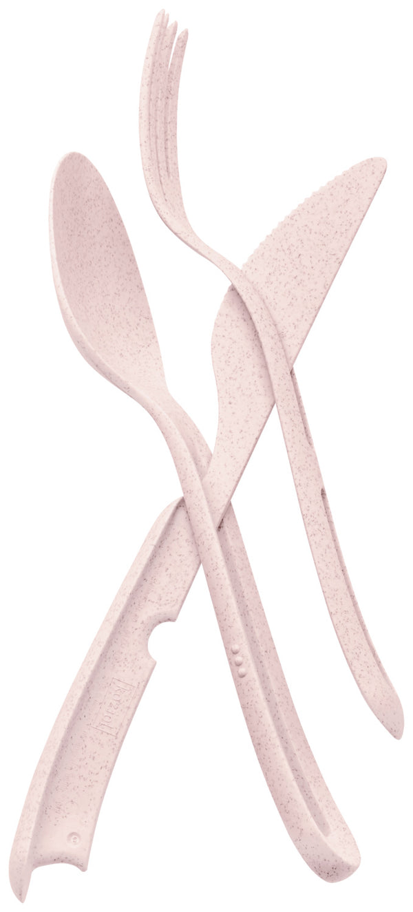 zestaw sztućców wielokrotnego użytku KLikk; 4.8 cm (D); różowy; 6 sztuka / opakowanie
