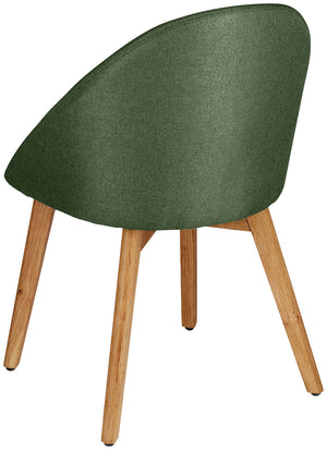 krzesło Alwin; 56x55x83 cm (SxGxW); siedzisko zielony, stelaż dąb/naturalny; 2 sztuka / opakowanie