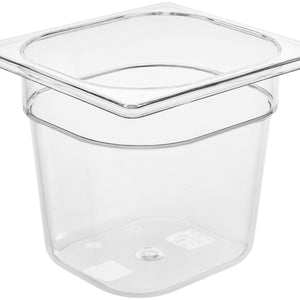 pojemnik GN Trigno 45078; Größe GN 1/6, 2300ml, 17.6x16.2x15 cm (DxSxG); transparentny