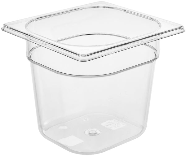 pojemnik GN Trigno 45078; Größe GN 1/6, 2300ml, 17.6x16.2x15 cm (DxSxG); transparentny