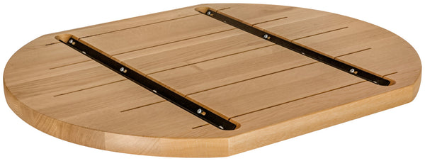 Massivholz-Tischplatte Danville lackiert; 60x70x3 cm (DxSxW); dąb/naturalny; prostokątny