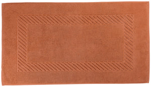 mata łazienkowa Valencia gładka; 50x90 cm (SxD); rdzawy brąz