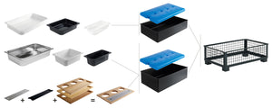 podstawa Portland standard GN 1/2; 35.2x29x11 cm (DxSxW); antracyt; prostokątny