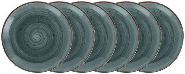 talerz płaski Nebro; 20 cm (Ø); niebieski; okrągły; 6 sztuka / opakowanie