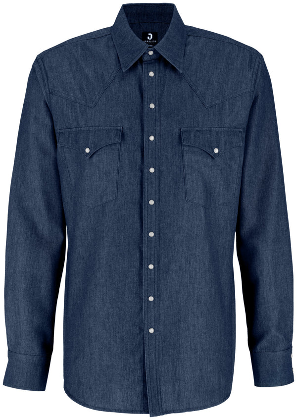 Jeanshemd Ryan; Kleidergröße 45/46; ciemny niebieski