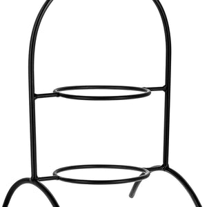 etażerka/stojak na talerze Owosso 2-poziomowa; 23.3x35x21.4 cm (SxWxG); czarny