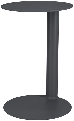 Outdoor-Beistelltisch Elaris; 33.5x50 cm (ØxW); antracyt; okrągły