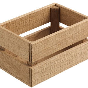 skrzynia drewniana Wantage bez uchwytu; 15x10x8 cm (DxSxW); dąb