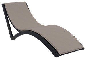 leżanka Slim; 180x72x70 cm (DxSxW); czarny