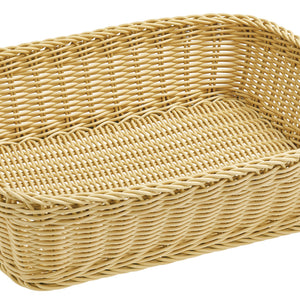 koszyk Igato prostokątny; 40x30x10 cm (DxSxW); beżowy; prostokątny
