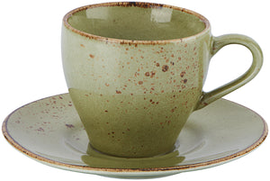 spodek do filiżanki do espresso Palana; 12.4 cm (Ø); limonka; okrągły; 6 sztuka / opakowanie