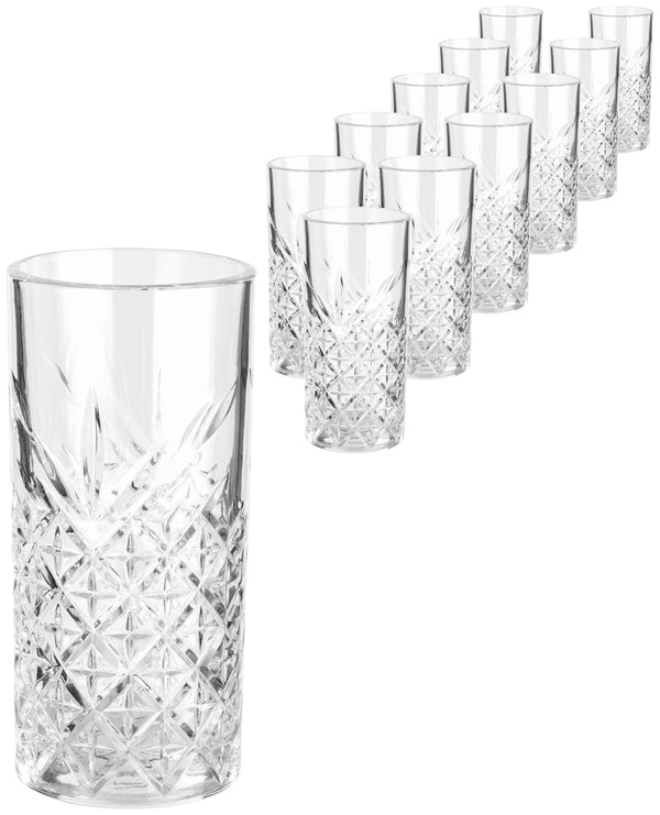 szklanka do koktajli Timeless; 450ml, 7.8x16.1 cm (ØxW); transparentny; 12 sztuka / opakowanie