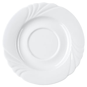 spodek do filiżanki do cappuccino Swing; 15 cm (Ø); biały; okrągły; 6 sztuka / opakowanie
