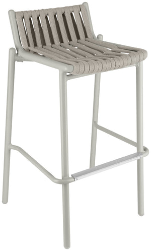 Outdoor-Barstuhl Lumaro; 42x42x90 cm (SxGxW); siedzisko taupe