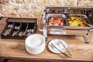 szczypce do sałatek Carving; 27 cm (D); srebro