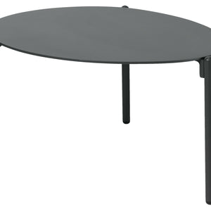 Outdoor-Beistelltisch Olin klein; 77.5x62x38.5 cm (DxSxW); Platte antracyt