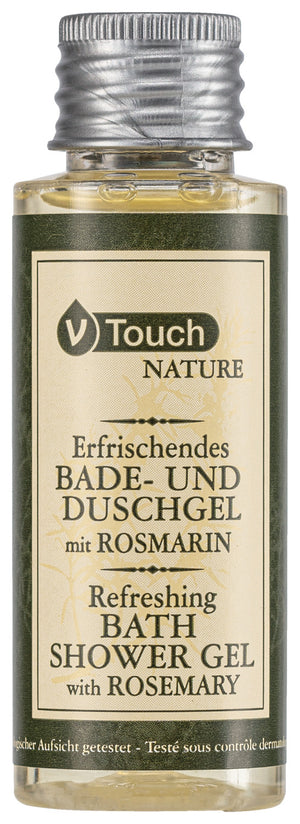 żel do mycia/pod prysznic V-Touch Nature; 40 ml; beżowy/zielony; 216 sztuka / opakowanie