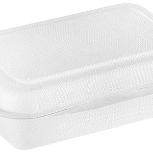 lunch box z bagassy Nature V rechteckig; 450ml, 17x12.5x4.9 cm (DxSxW); biały; prostokątny; 50 sztuka / opakowanie