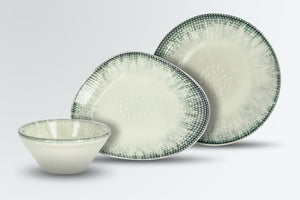 zestaw próbny porcelana Kuori 3 częściowy; biały/szary/czarny