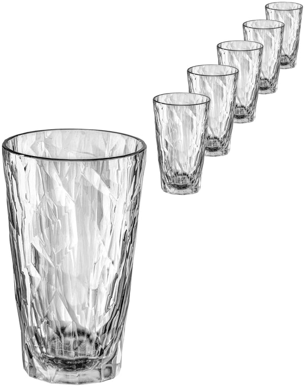 Longdrinkglas Tumbler Club No. 6 Superglas; 410ml, 8.7x14.1 cm (ØxW); transparentny; 0.3 l Füllstrich, 12 sztuka / opakowanie