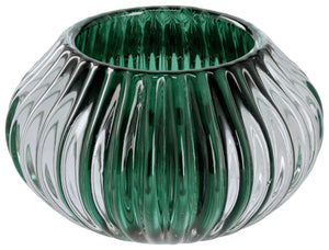 świecznik na tealight  Aarani; 11x6.5 cm (ØxW); ciemny zielony; 2 sztuka / opakowanie