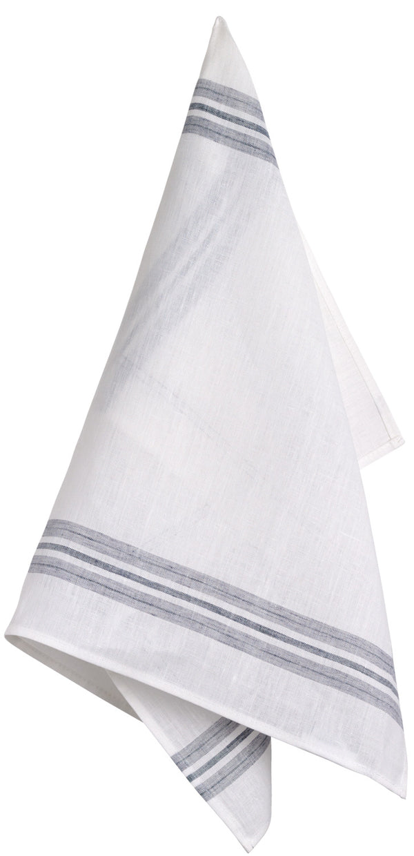 ścierka do naczyń Gloss len; 50x70 cm (SxD); naturalny/szary; prostokątny; 4 sztuka / opakowanie