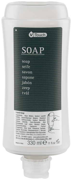 mydło Silver w opakowaniu z recyklingu; 330 ml; transparentny; 24 sztuka / opakowanie